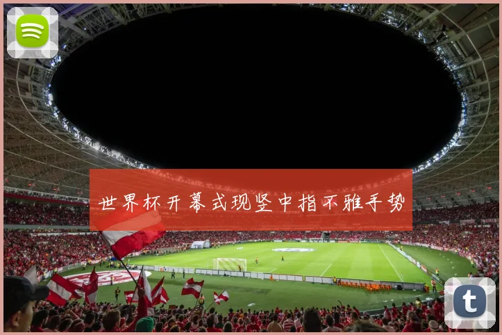 世界杯开幕式现竖中指不雅手势